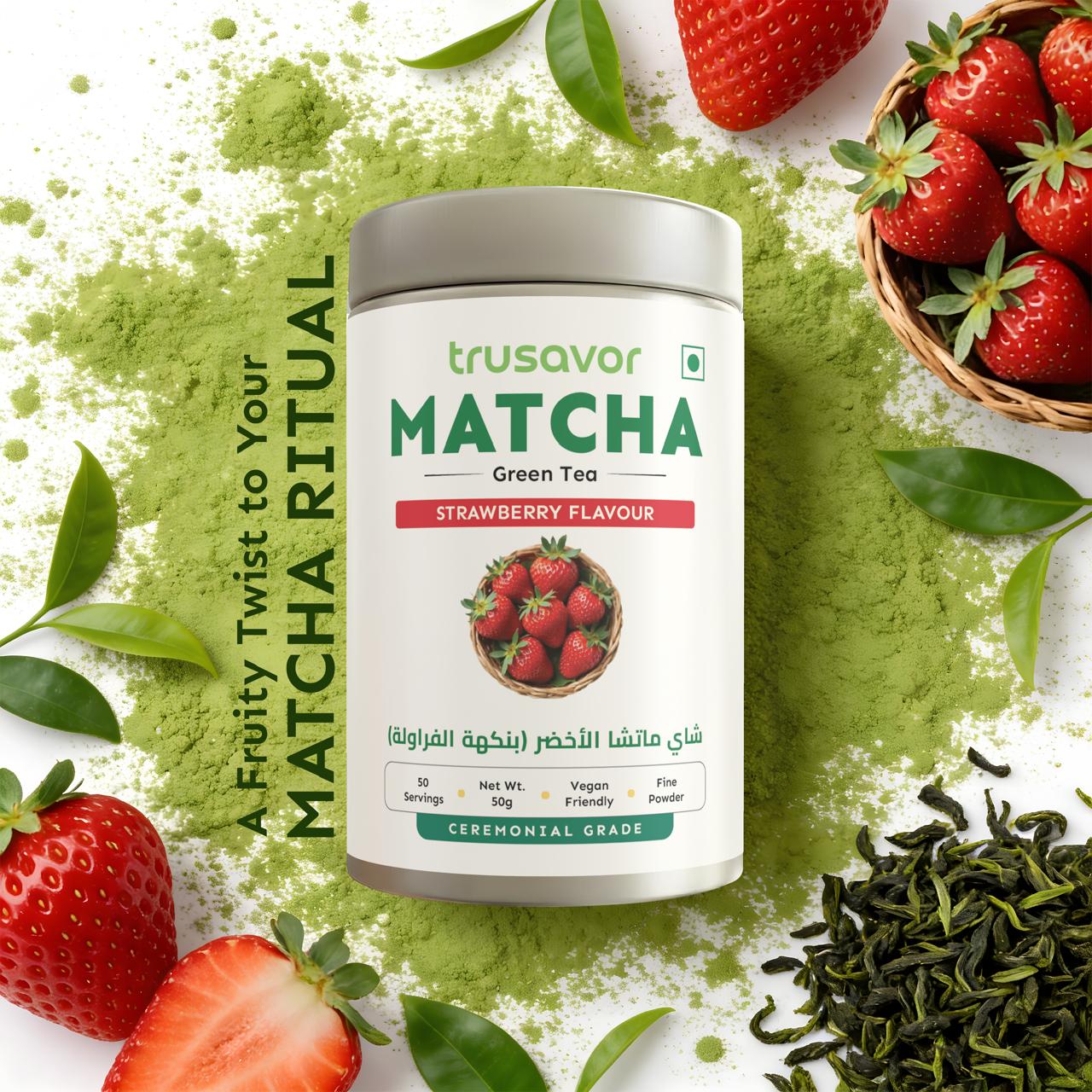 Strawberry Matcha 50 Gram Jar