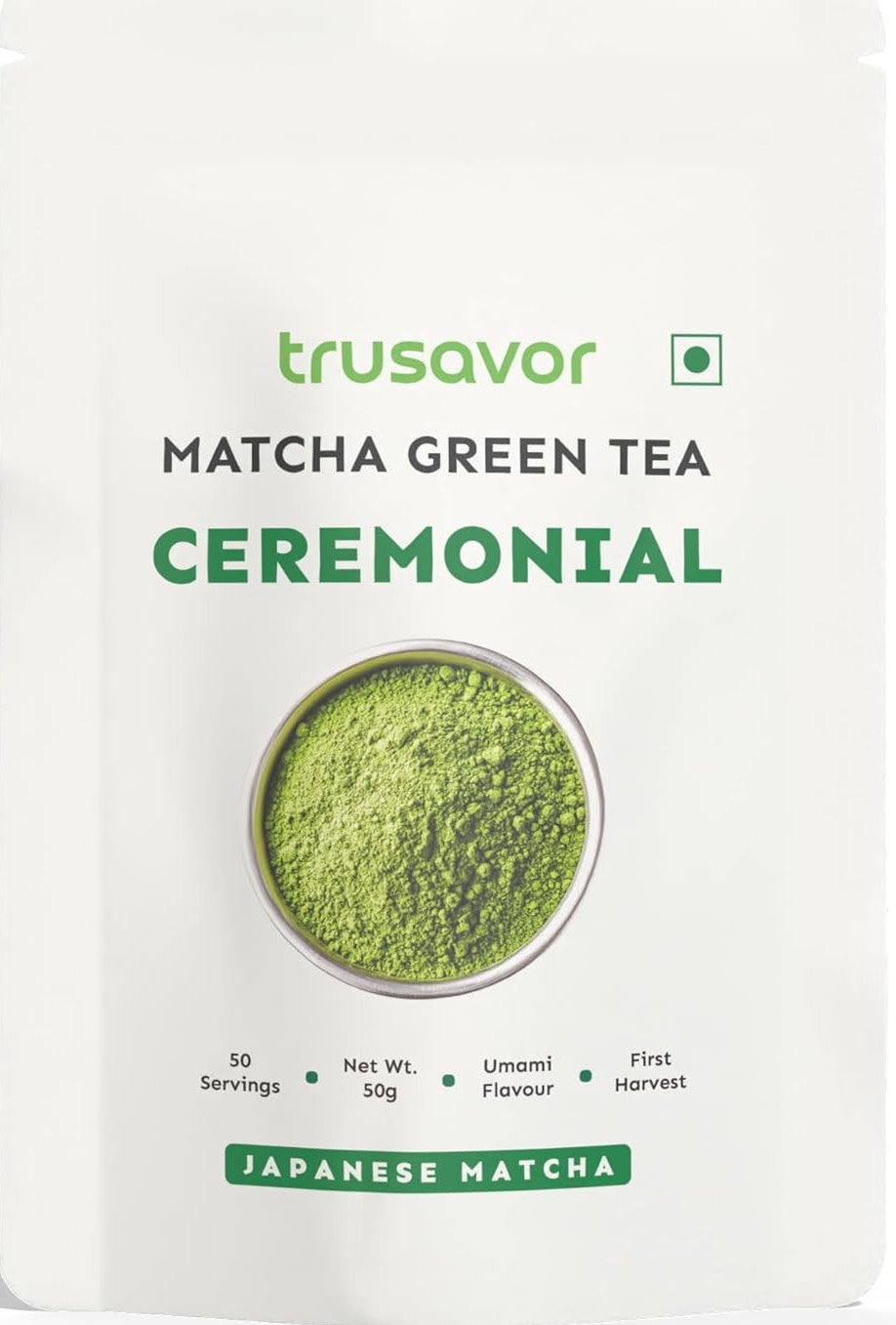 Ceremonial Matcha Green Tea Powder 50 Gram