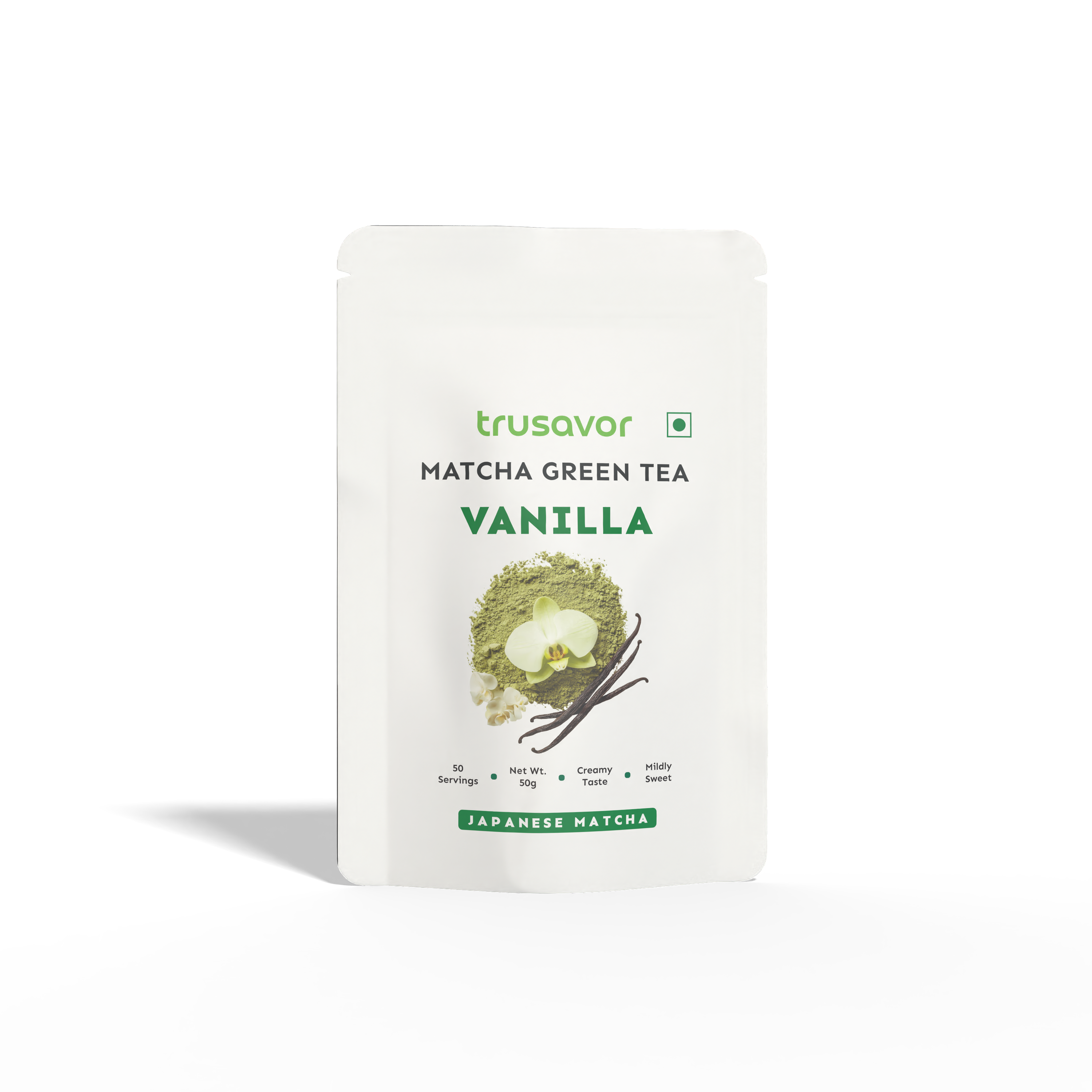 Vanilla Matcha Green Tea Powder | Delicious Vanilla Matcha Latte 50 Gram