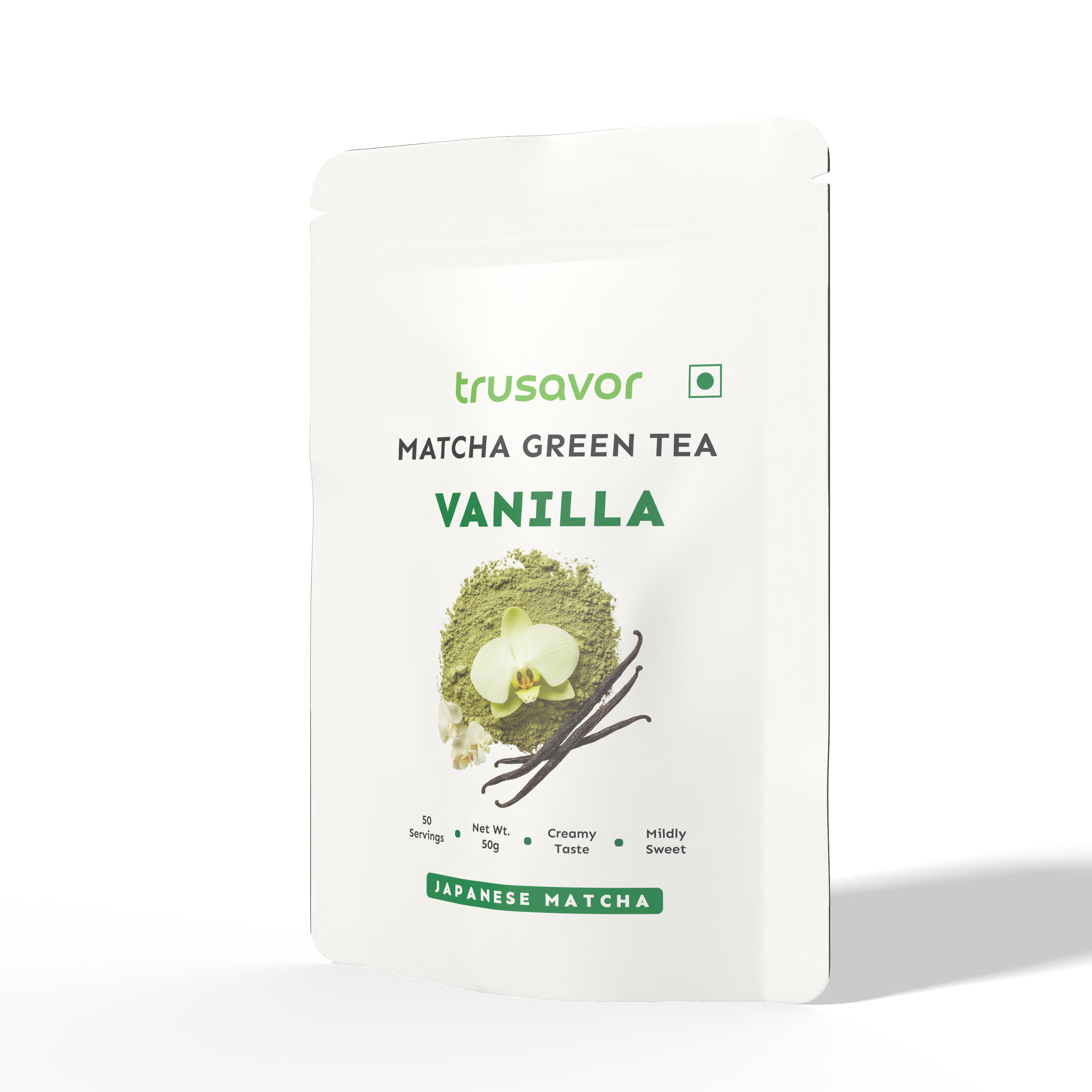 Vanilla Matcha Green Tea Powder | Delicious Vanilla Matcha Latte 50 Gram