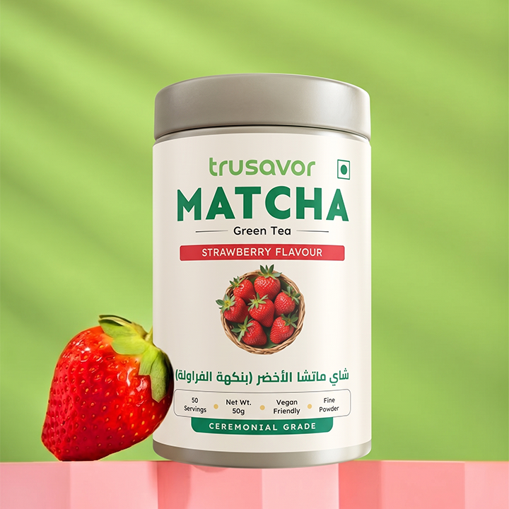 Strawberry Matcha Powder 50g | Instant Strawberry Matcha Latte Mix